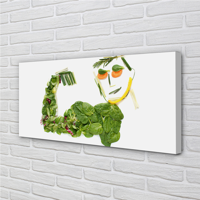 Obrazy na plátně Znak se zeleninou