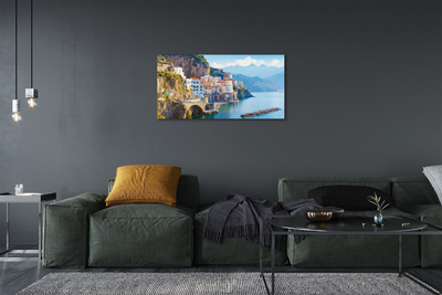 Obrazy na plátně Itálie pobřeží mořské stavby