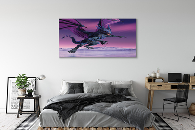 Obrazy na plátně Dragon pestré oblohy