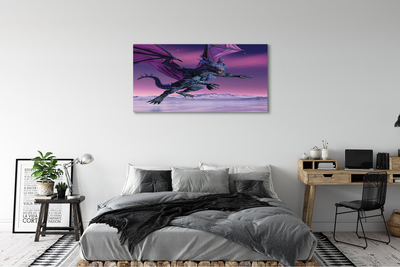 Obrazy na plátně Dragon pestré oblohy