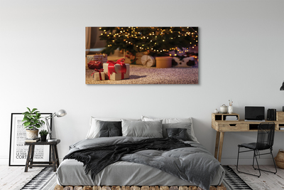 Obrazy na plátně Dary vánoční strom