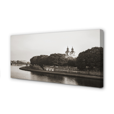 Obrazy na plátně Krakow River bridge