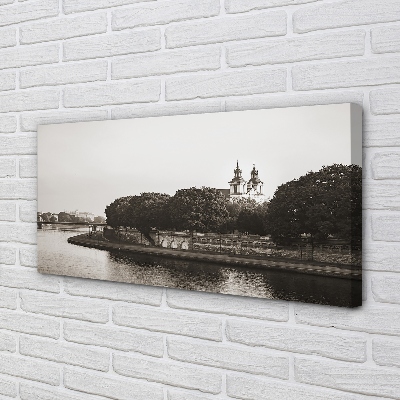 Obrazy na plátně Krakow River bridge