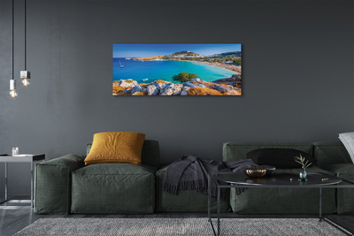 Obrazy na plátně Řecko pobřeží beach panorama