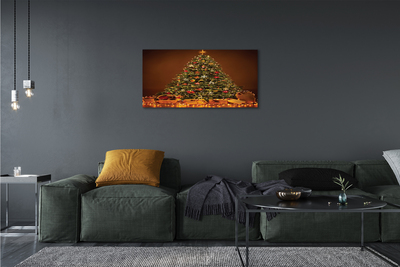 Obrazy na plátně Vánoční osvětlení dekorace dárky