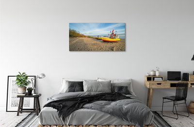 Obrazy na plátně Gdańsk Beach lodě sea