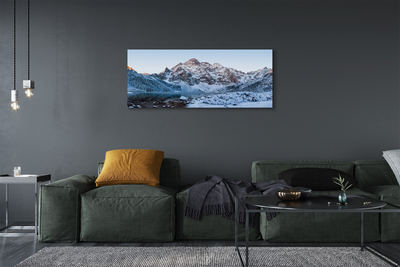 Obrazy na plátně Horské zimní jezero