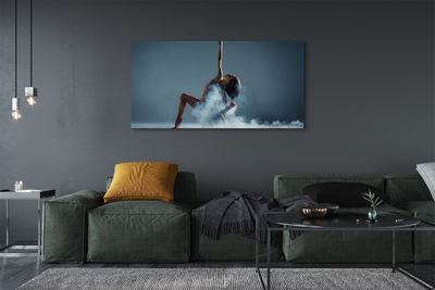 Obrazy na plátně Žena tančí kouř