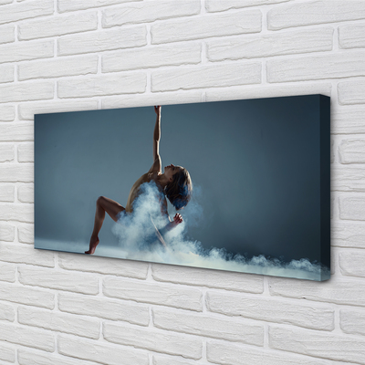 Obrazy na plátně Žena tančí kouř