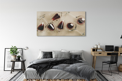 Obrazy na plátně skleničky na víno