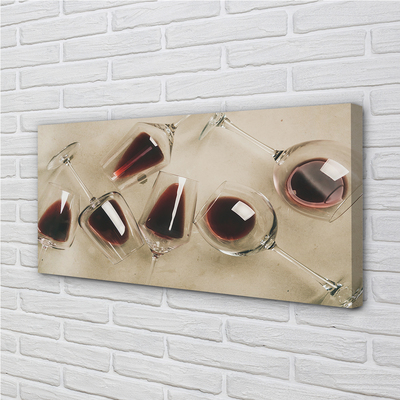 Obrazy na plátně skleničky na víno
