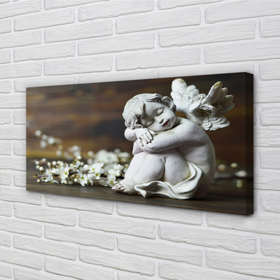 Obrazy na plátně Spící anděl květiny