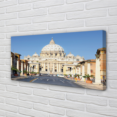 Obrazy na plátně Katedrála Řím ulice budovy