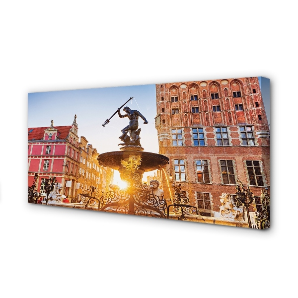 Obrazy na plátně Gdańsk Memorial Fountain