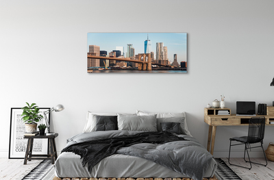 Obrazy na plátně Panorama bridge river