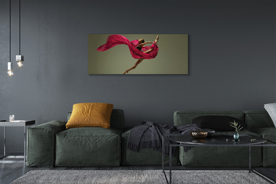 Obrazy na plátně Žena růžové motouz materiál
