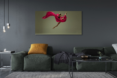 Obrazy na plátně Žena růžové motouz materiál