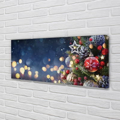 Obrazy na plátně Vánoční strom dekorace sníh