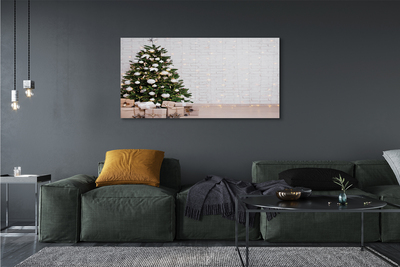 Obrazy na plátně Ozdoby na vánoční stromeček dárky