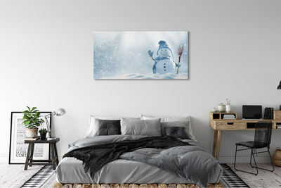Obrazy na plátně sněhulák sníh