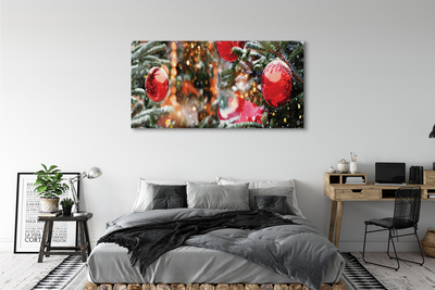 Obrazy na plátně Snow Vánoční ozdoby