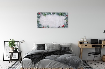 Obrazy na plátně Sněhové šišky, větvičky