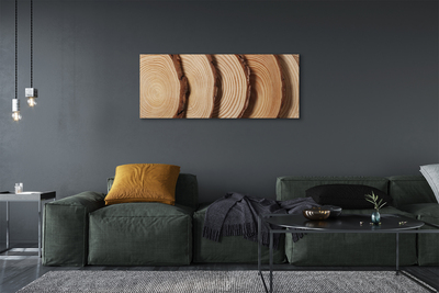 Obrazy na plátně plátky obilí dřeva