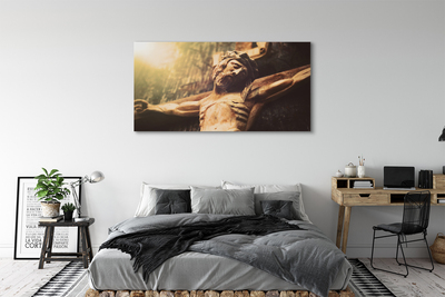 Obrazy na plátně Ježíš ze dřeva