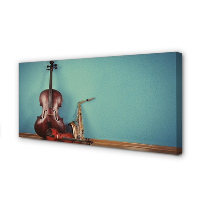 Obrazy na plátně housle trubka