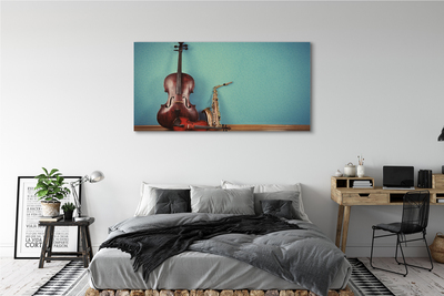 Obrazy na plátně housle trubka