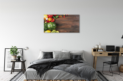 Obrazy na plátně Meloun rajčata kopr