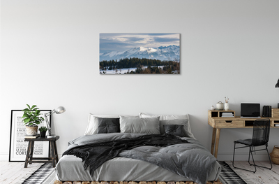 Obrazy na plátně horské zimní