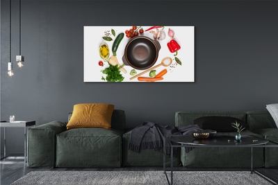Obrazy na plátně Lžíce rajčata petržel