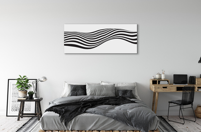 Obrazy na plátně Zebra pruhy vlna
