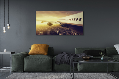 Obrazy na plátně Letadlo City West