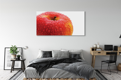 Obrazy na plátně Kapičky vody na jablko