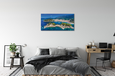 Obrazy na plátně Řecko Panorama moře město