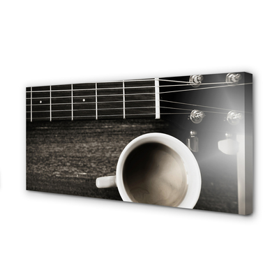 Obrazy na plátně coffee kytara