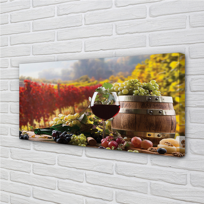 Obrazy na plátně Podzimu sklenice na víno