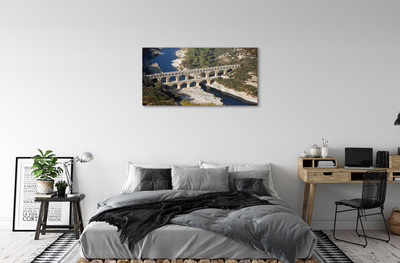 Obrazy na plátně řeka Řím Akvadukty