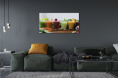 Obrazy na plátně Zeleninové, ovocné koktejly