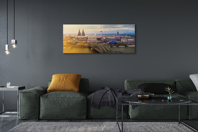 Obrazy na plátně Německo panorama říční mosty