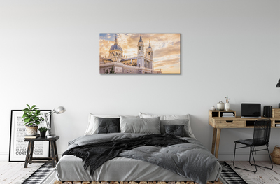 Obrazy na plátně Španělsko Cathedral při západu slunce