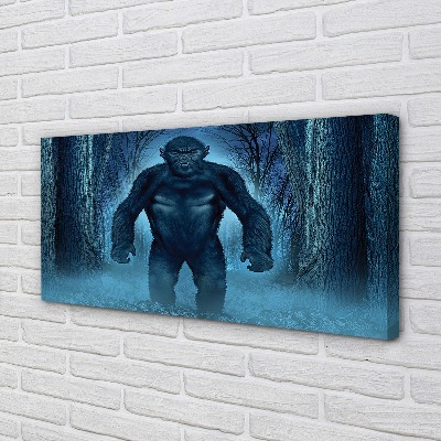 Obrazy na plátně Gorila lesní stromy