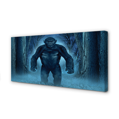 Obrazy na plátně Gorila lesní stromy