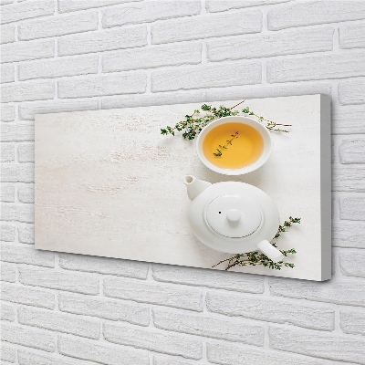 Obrazy na plátně hrnec čaje