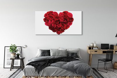 Obrazy na plátně Srdce z růží