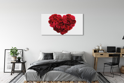 Obrazy na plátně Srdce z růží