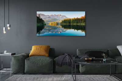 Obrazy na plátně Německo Mountain forest lake