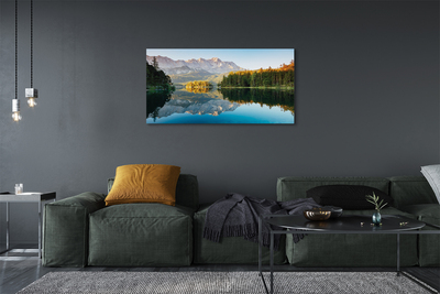 Obrazy na plátně Německo Mountain forest lake